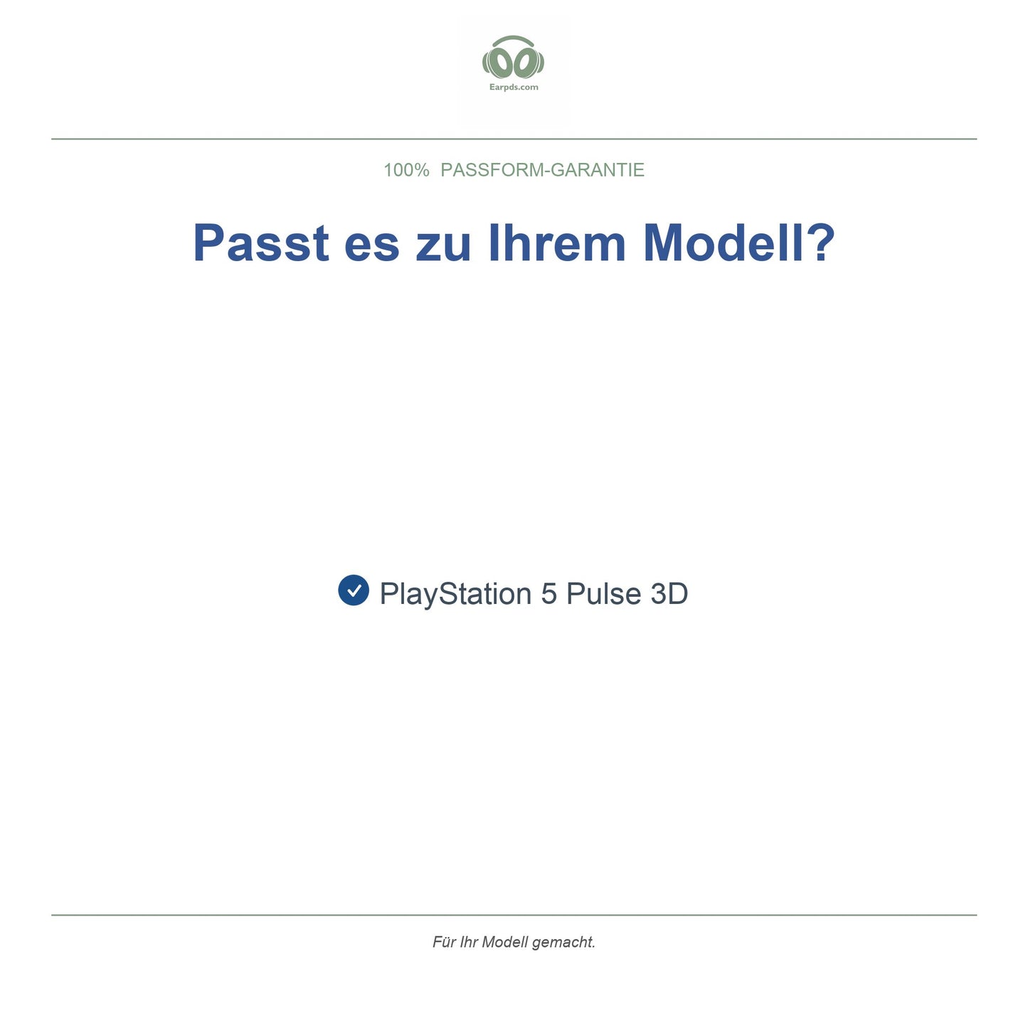Oorkussens voor Sony PlayStation 5 Pulse 3D – Geschikt voor PlayStation 5 Pulse 3D — Compatible models