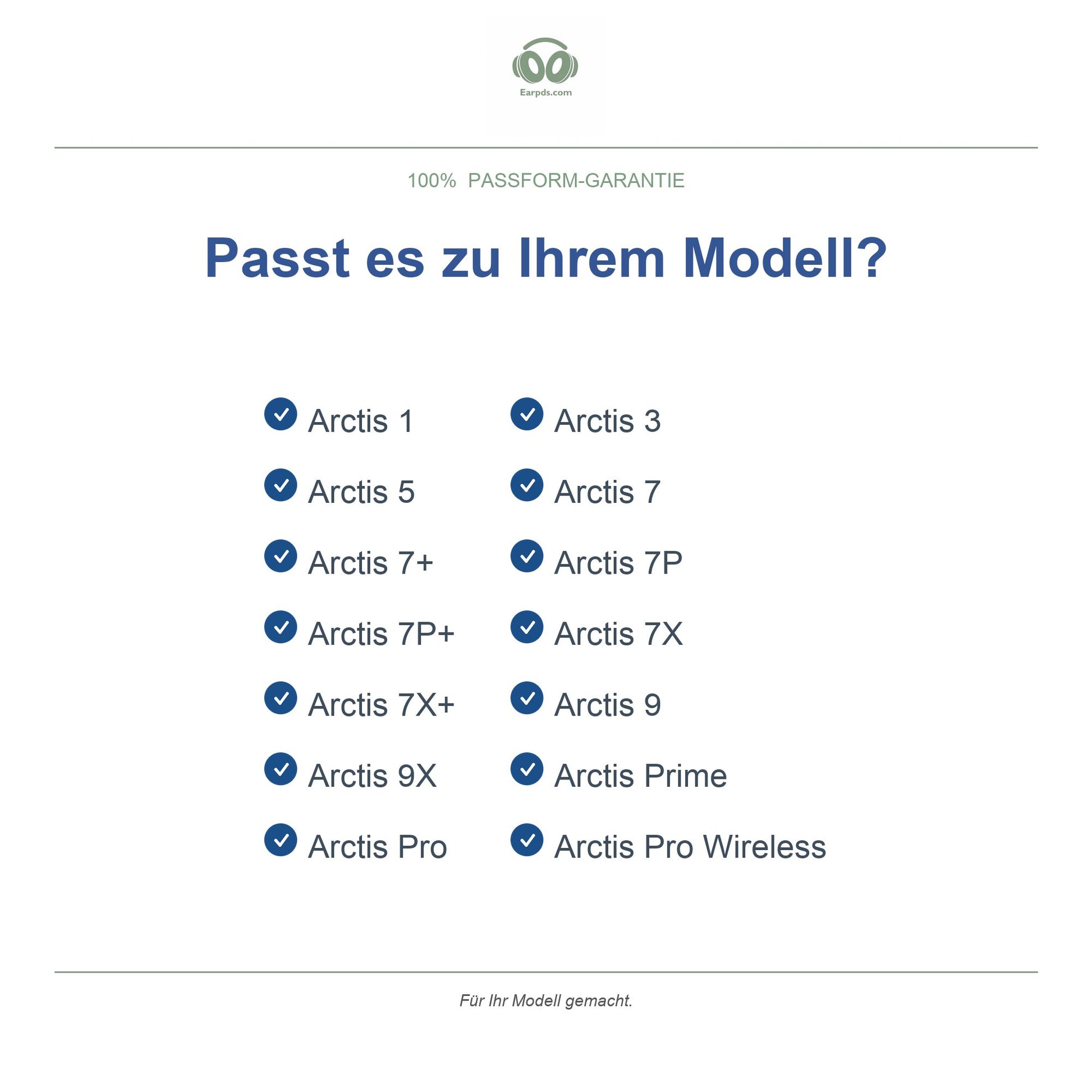 Ohrpolster für SteelSeries Arctis Serie – Passend für Arctis 7, Arctis 9, Arctis Pro und mehr