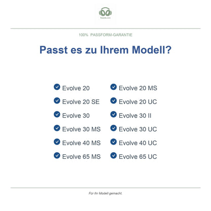 Ohrpolster für Jabra Evolve 20/30/40/65 (1. Gen.), kompatible Modelle