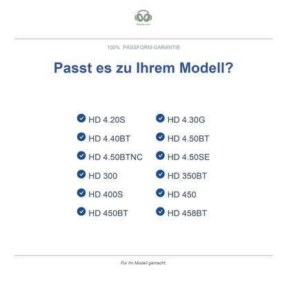 Oorkussens voor Sennheiser HD 400 / 450 Serie – Geschikt voor HD 4.50BT, HD 450BT, HD 400S, HD 458BT en meer — Compatible models