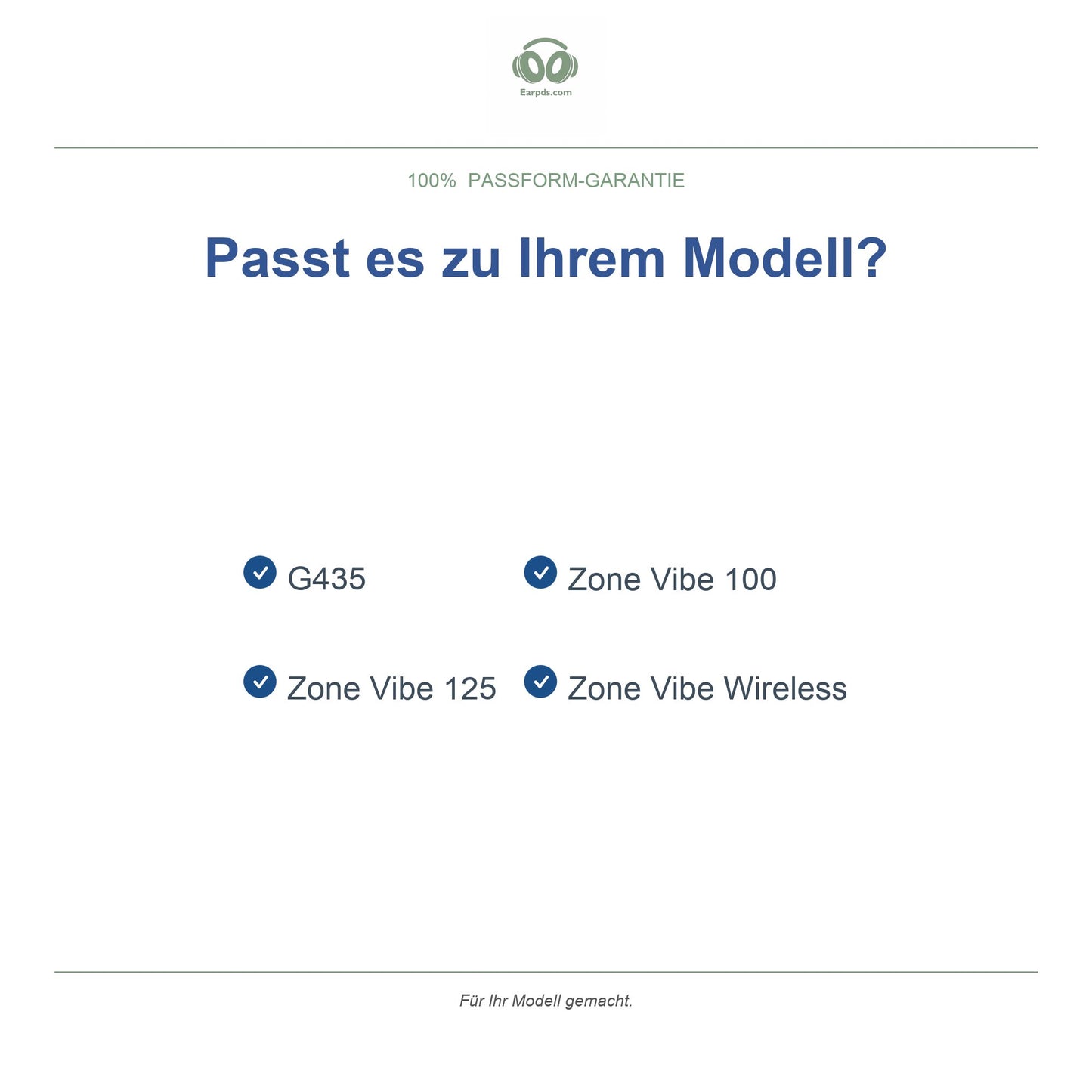 Oorkussens voor Logitech G435 / Zone Vibe – Geschikt voor G435, Zone Vibe 100, 125, Wireless — Compatible models