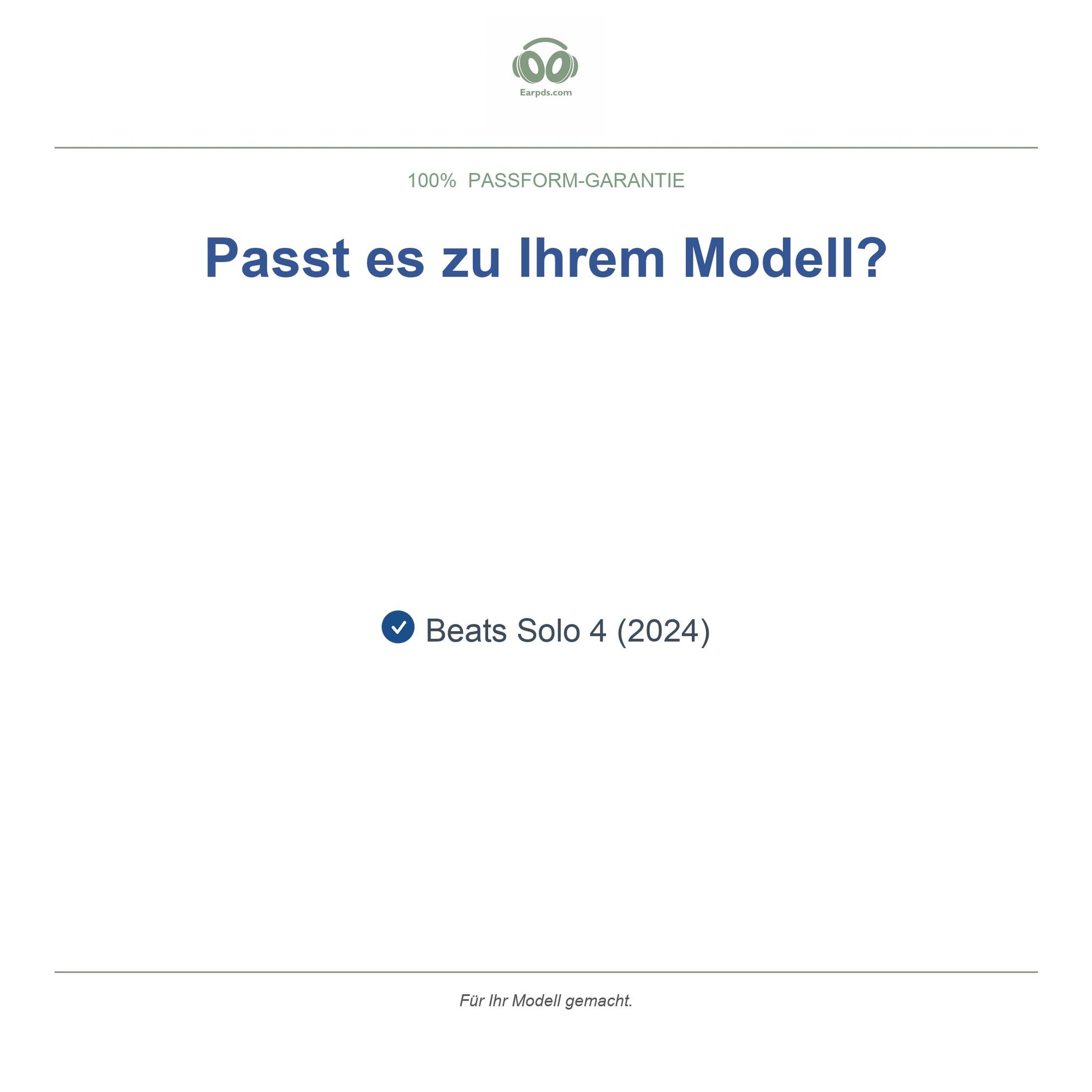 Ohrpolster für Beats Solo 4 – Passend für Beats Solo 4 (2024)