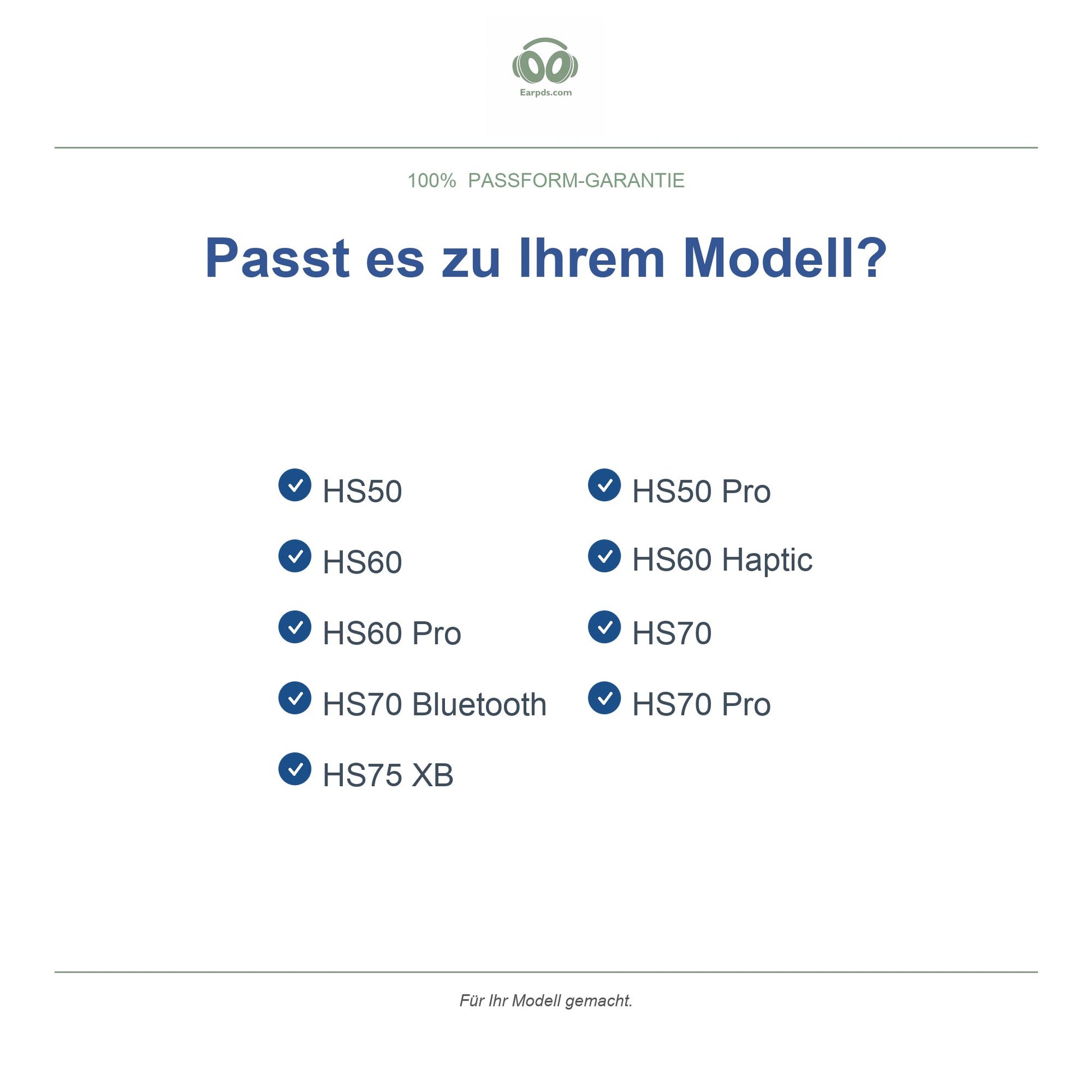 Ohrpolster für Corsair HS50 / HS70 Serie – Passend für HS50, HS60, HS70, HS75 XB und mehr