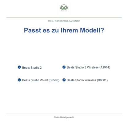 Oorkussens voor Beats Studio 2 / 3 Serie – Geschikt voor Beats Studio 2, Beats Studio 3 Wireless en meer — Compatible models
