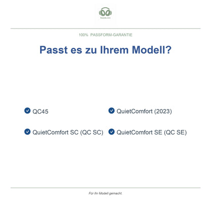 Oorkussens voor Bose QC45 Serie – Geschikt voor QC45, QC SE, QuietComfort 2023 en meer — Compatible models
