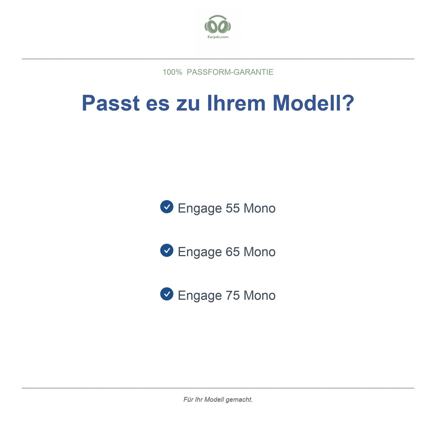 Oorkussens voor Jabra Engage Mono Serie – Geschikt voor Engage 55, 65, 75 Mono — Compatible models