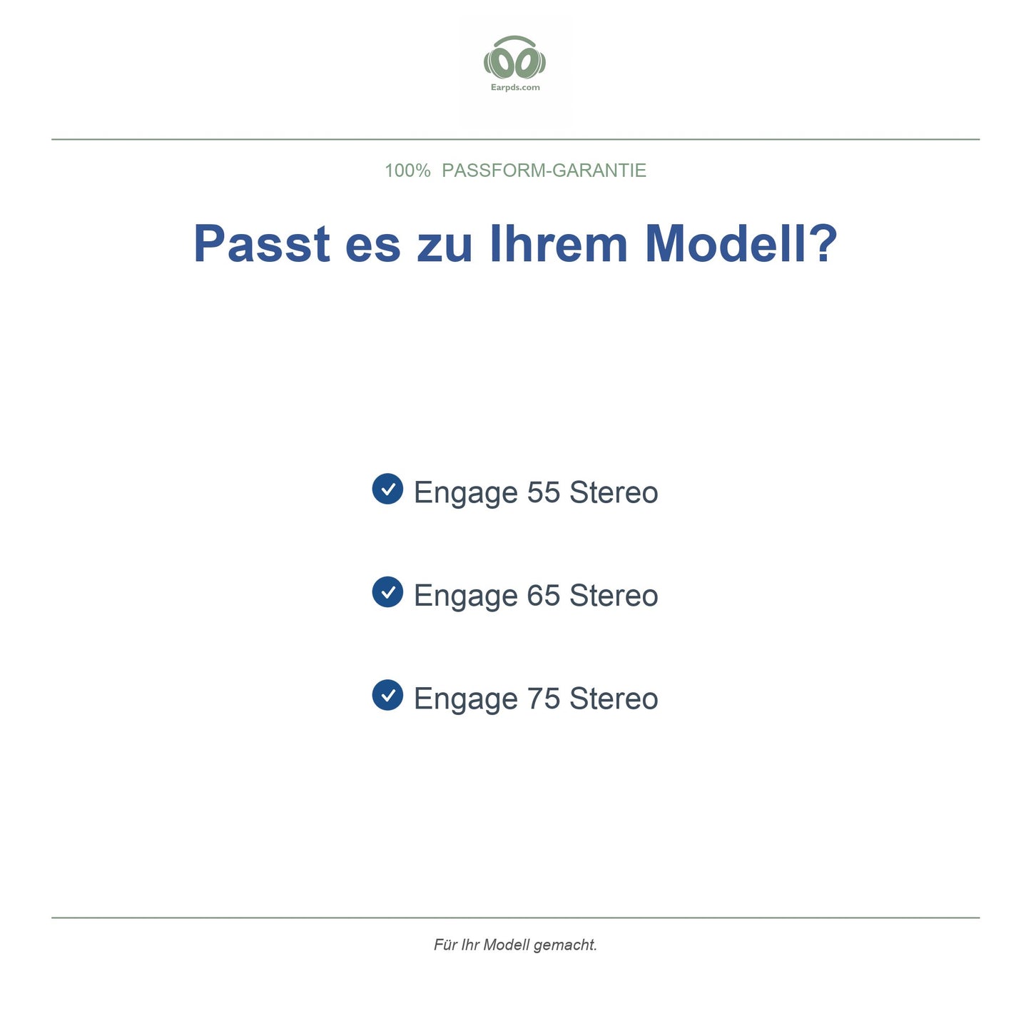 Oorkussens voor Jabra Engage Stereo Serie – Geschikt voor Engage 55, 65, 75 Stereo — Compatible models
