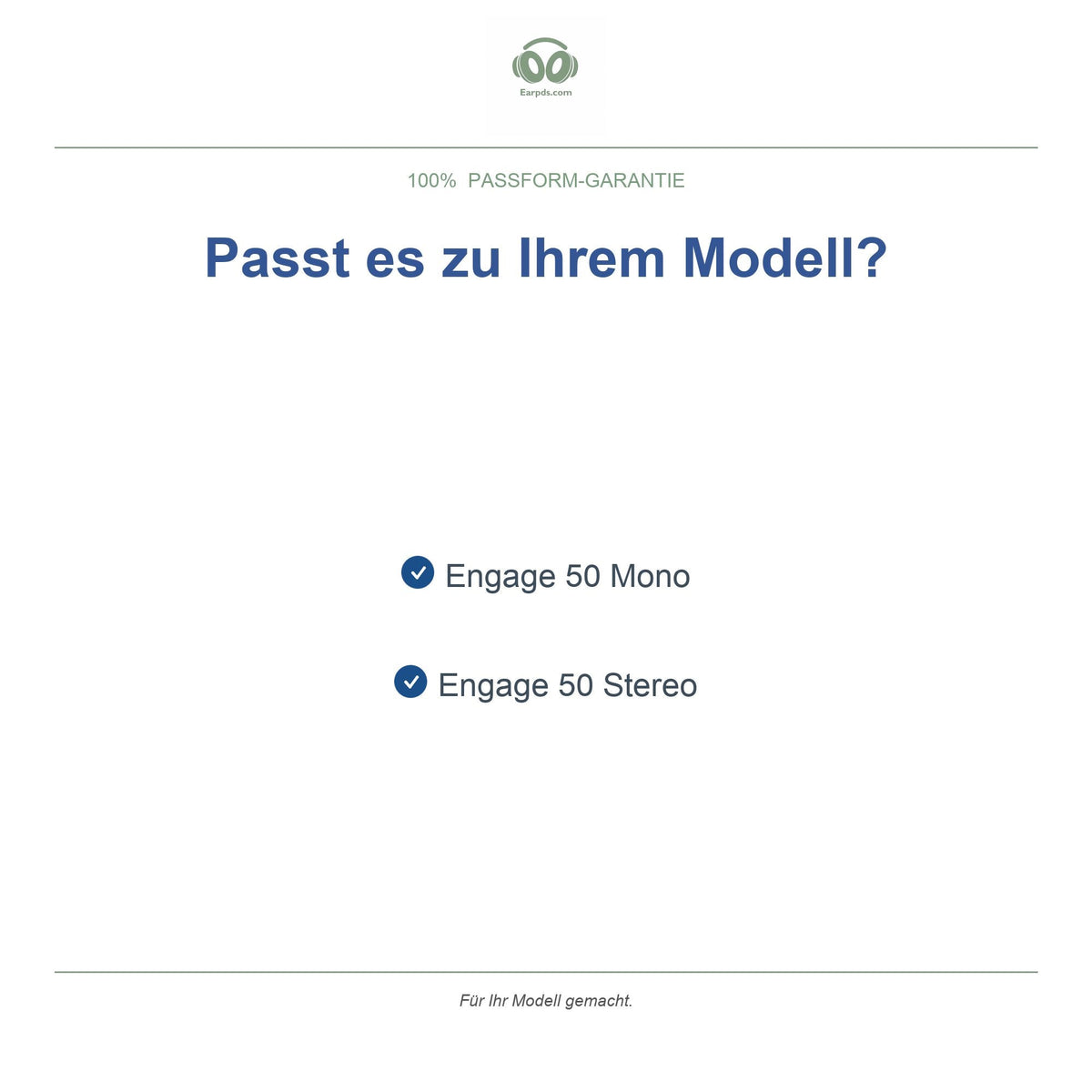 Ohrpolster für Jabra Engage 50 (1. Gen), kompatible Modelle