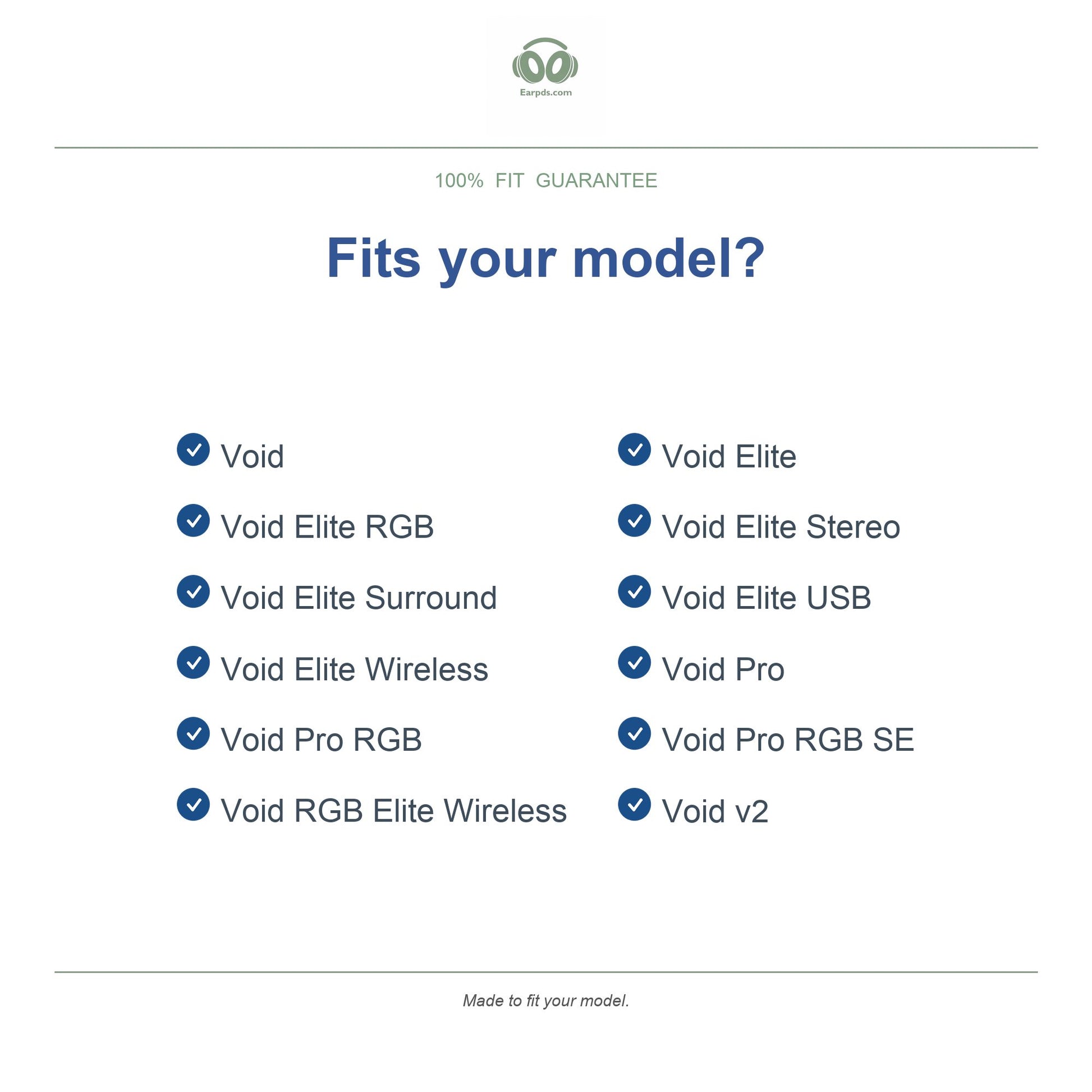 Replacement ear pads for Corsair Void / Void Pro Series – Fits Void Pro, Void Pro RGB, Void Elite and more