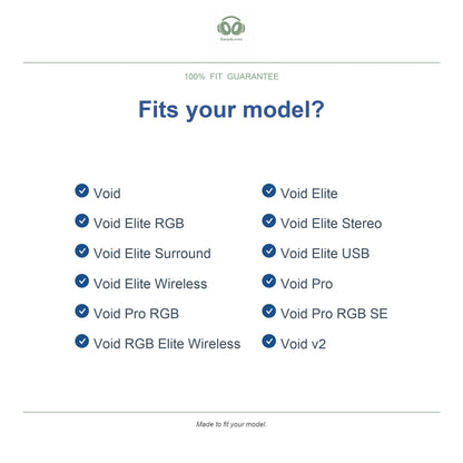 Oorkussens voor Corsair Void / Void Pro Serie – Geschikt voor Void Pro, Void Pro RGB, Void Elite en meer — Compatible models