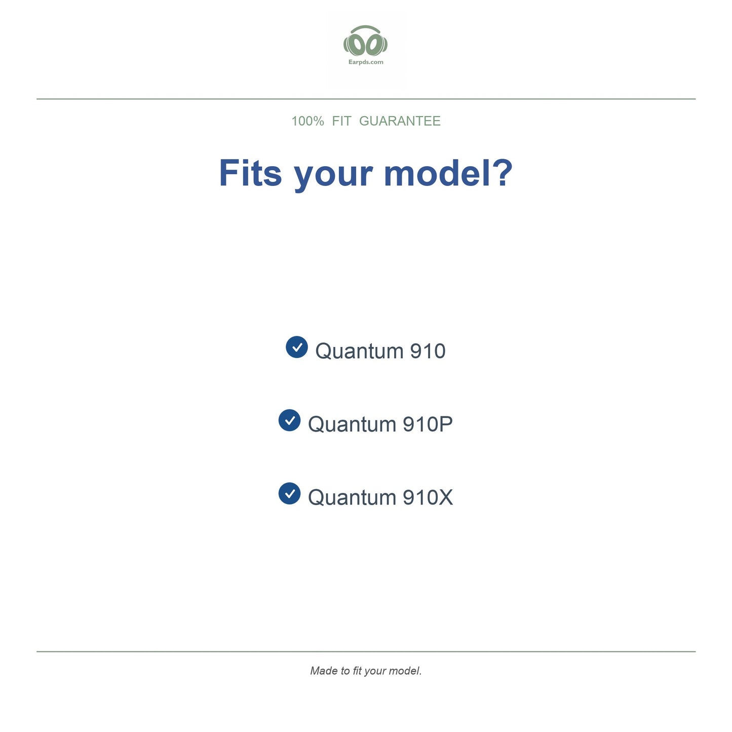 Oorkussens voor JBL Quantum 910 Serie – Geschikt voor Quantum 910, 910X, 910P — Compatible models
