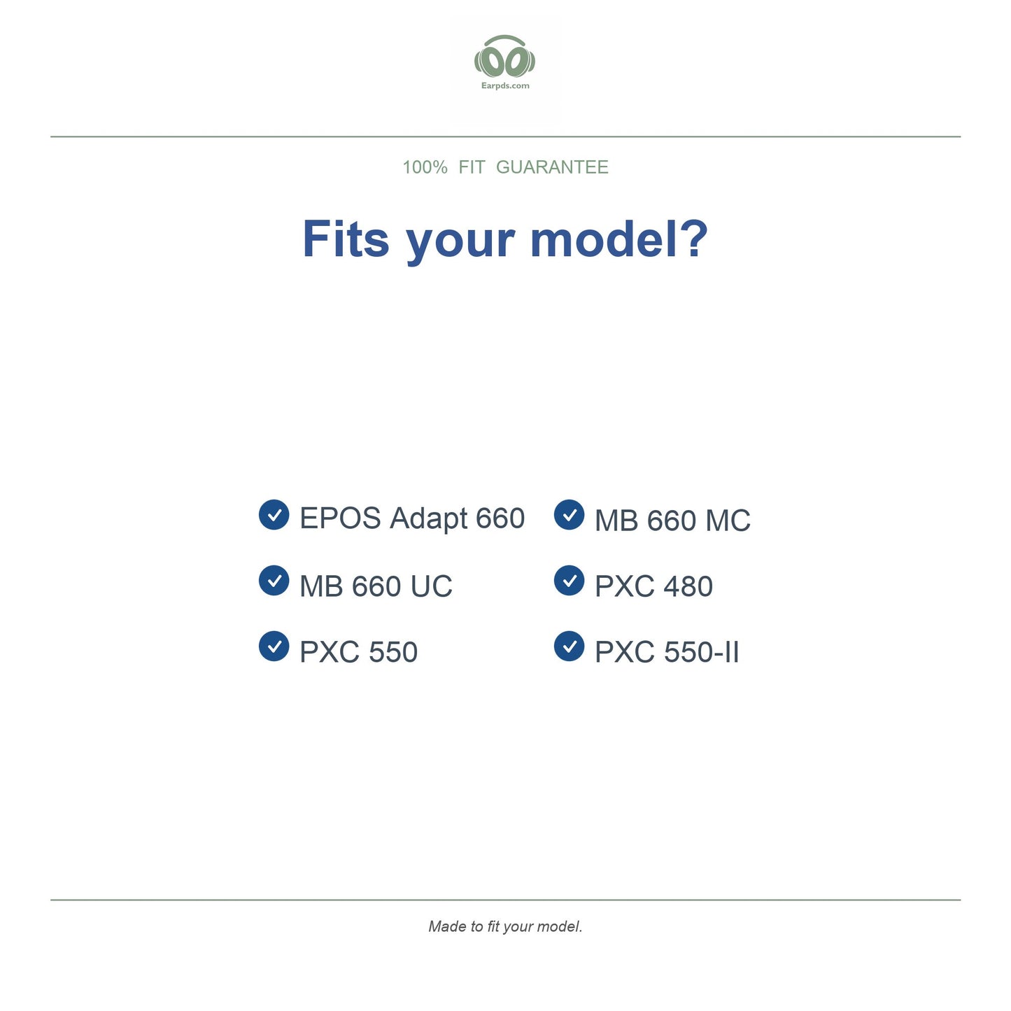 Oorkussens voor Sennheiser PXC 550 Serie – Geschikt voor PXC 550, PXC 550-II, MB 660 UC en meer — Compatible models
