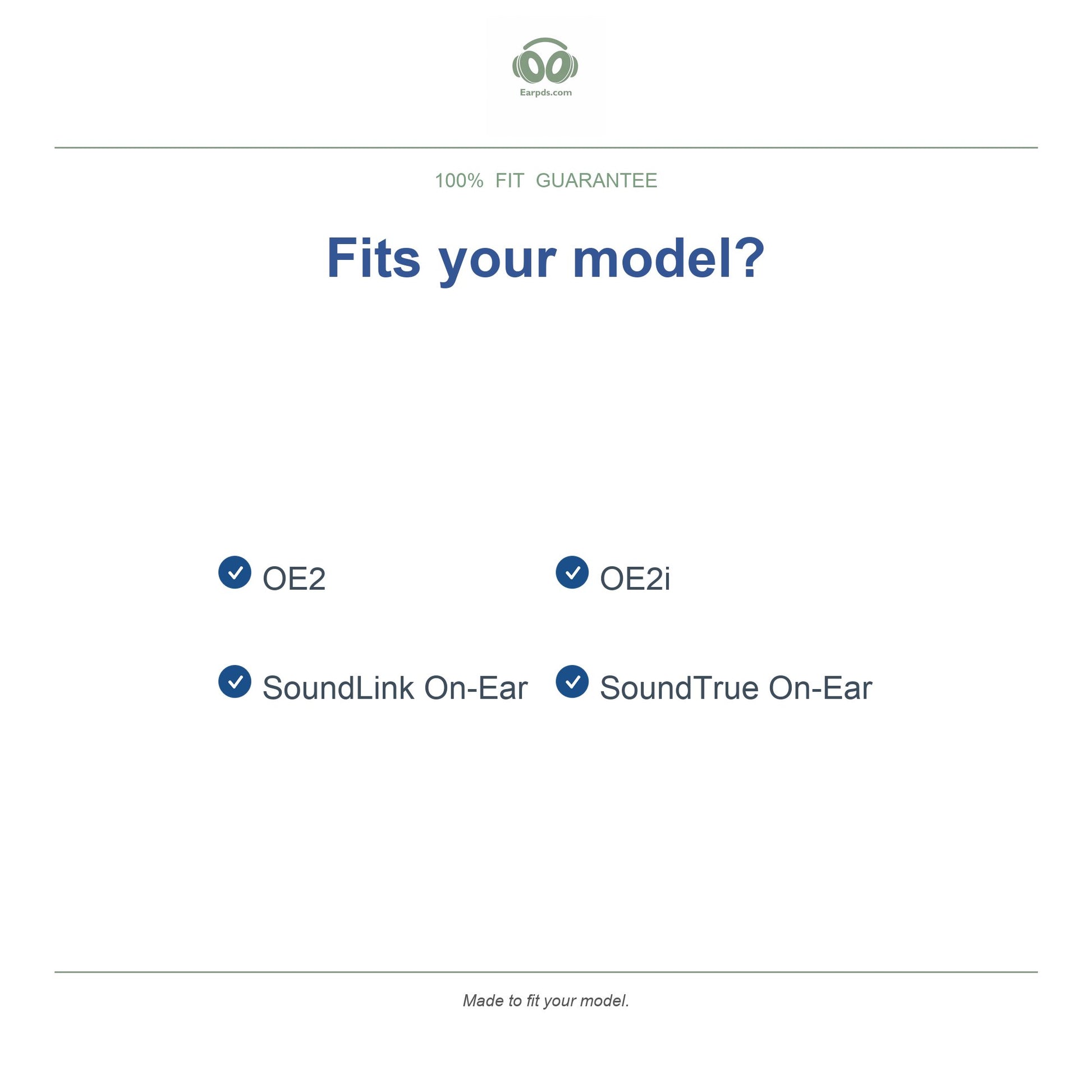Replacement ear pads for Bose On-Ear Series – Compatible with OE2, OE2i, SoundTrue On-Ear, SoundLink On-Ear