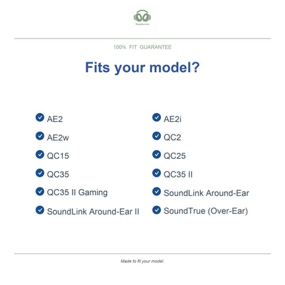 Oorkussens voor Bose QC / AE Serie – Geschikt voor QC25, QC35, QC35 II, AE2 en meer — Compatible models