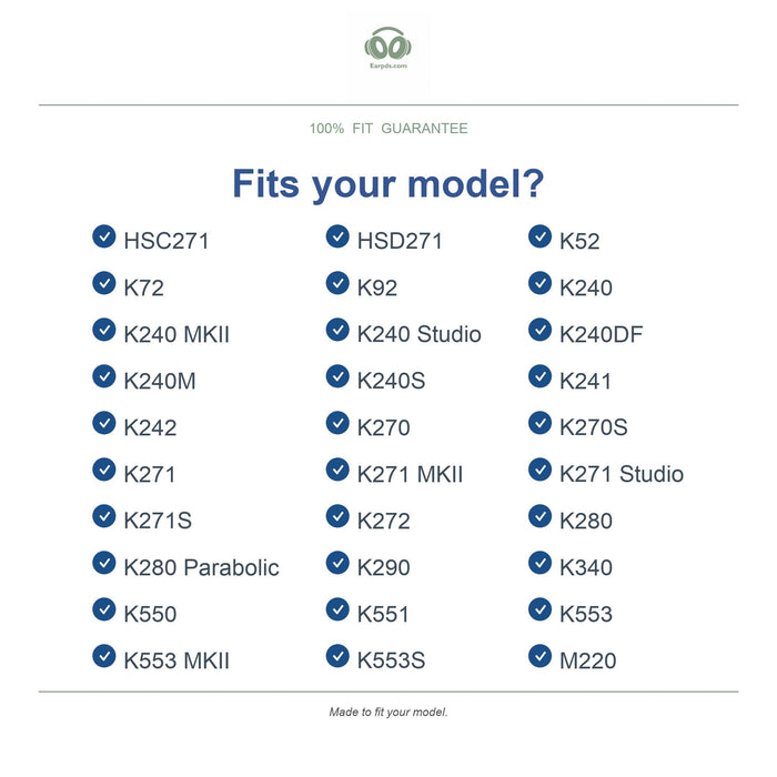 Ohrpolster für AKG K240 / K271 Serie, kompatible Modelle