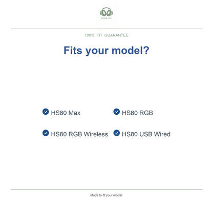 Oorkussens voor Corsair HS80 Serie – Geschikt voor HS80 RGB, HS80 RGB Wireless, HS80 Max en meer — Compatible models