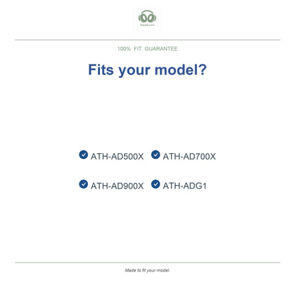 Oorkussens voor Audio-Technica AD Serie – Geschikt voor ATH-AD500X, AD700X, AD900X, ADG1 — Compatible models