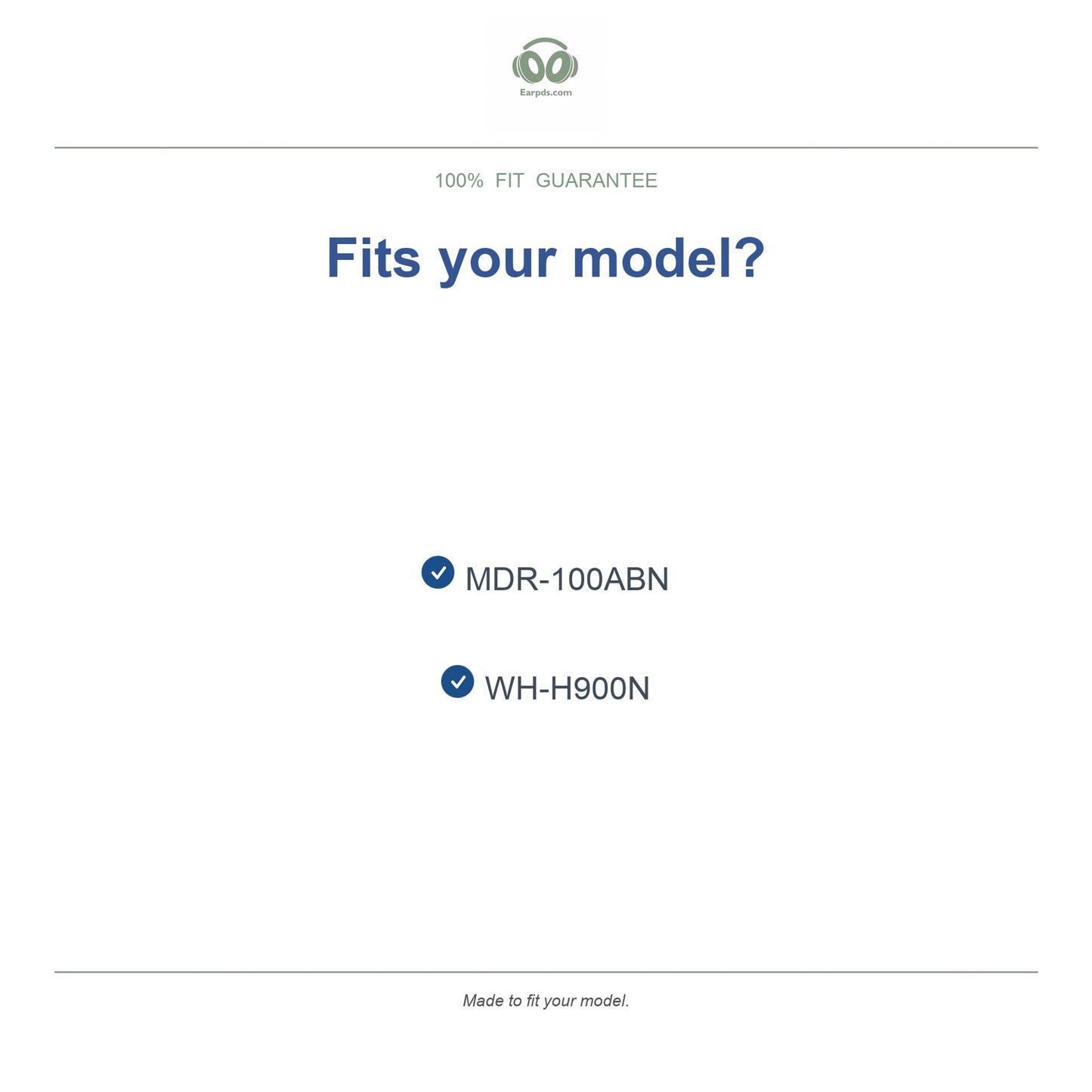 Oorkussens voor Sony h.ear on 2 Serie – Geschikt voor WH-H900N, MDR-100ABN — Compatible models