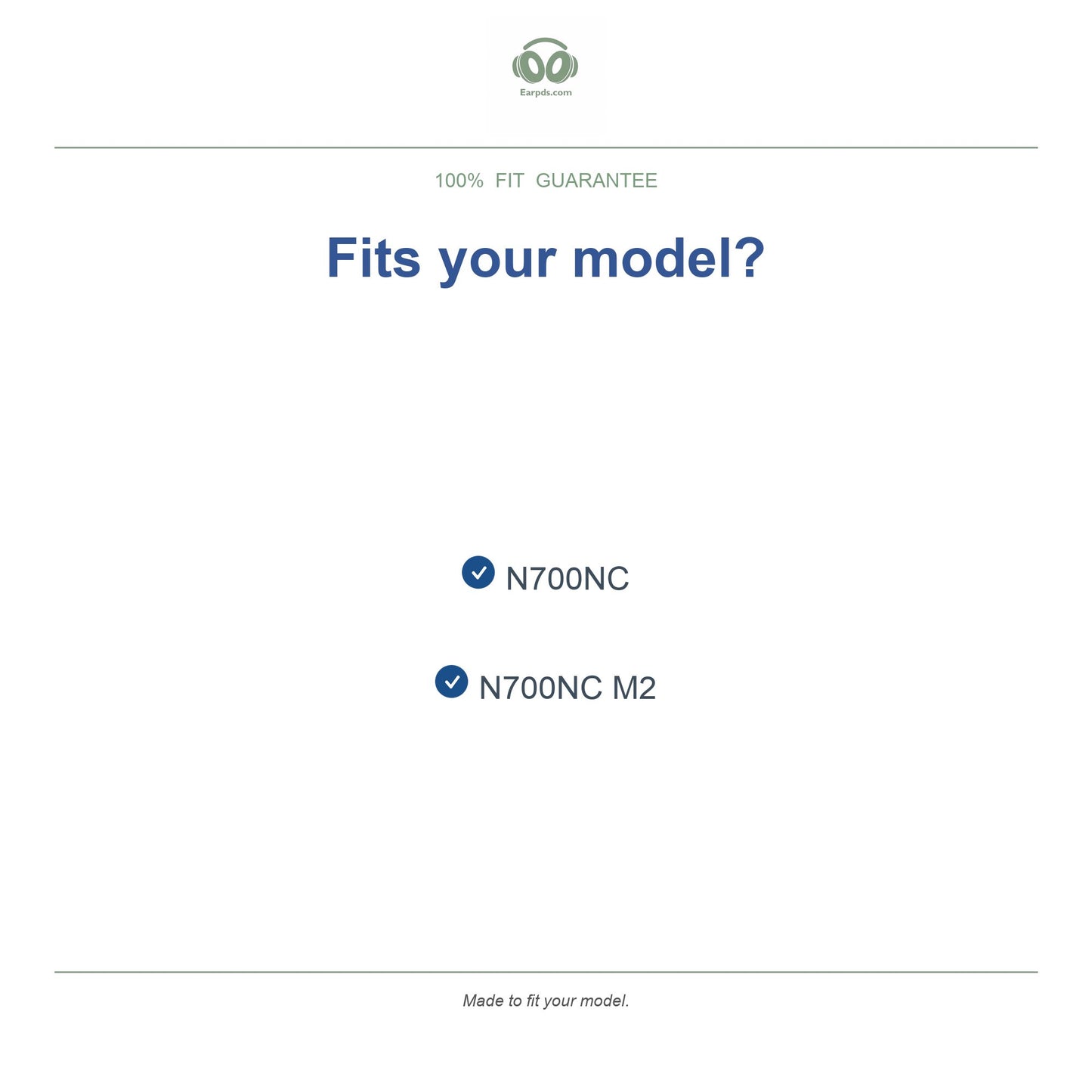 Oorkussens voor AKG N700NC Serie – Geschikt voor N700NC, N700NC M2 — Compatible models