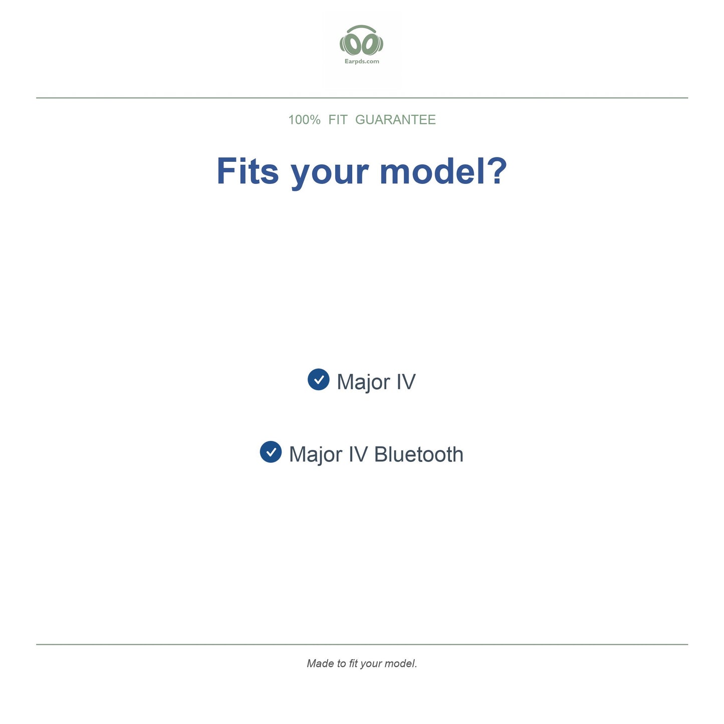 Oorkussens voor Marshall Major IV – Geschikt voor Major IV, Major IV Bluetooth — Compatible models
