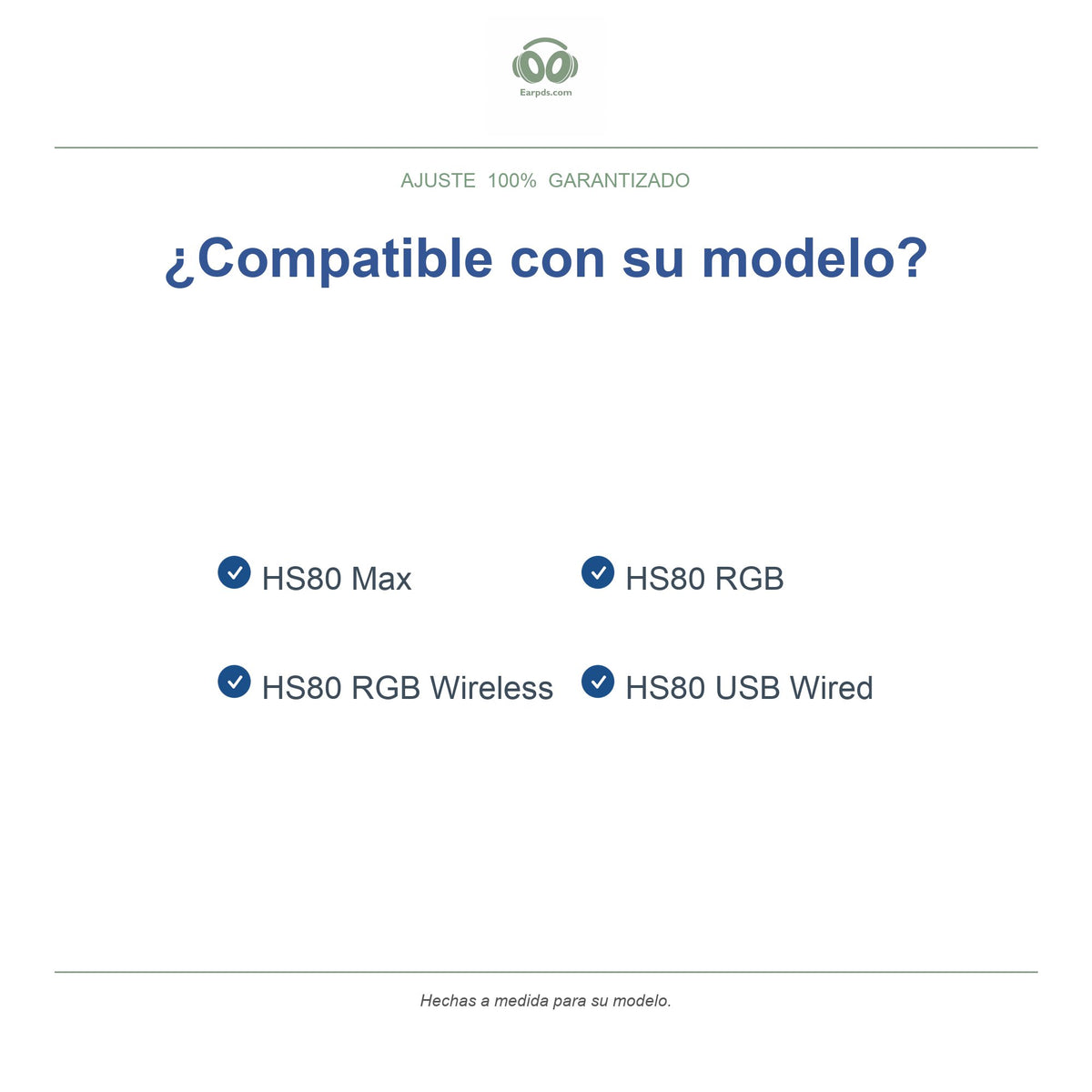 Almohadillas para Corsair HS80 Series | Almohadillas de repuesto para auriculares, compatibles con HS80 RGB, HS80 RGB Wireless, HS80 Max y más