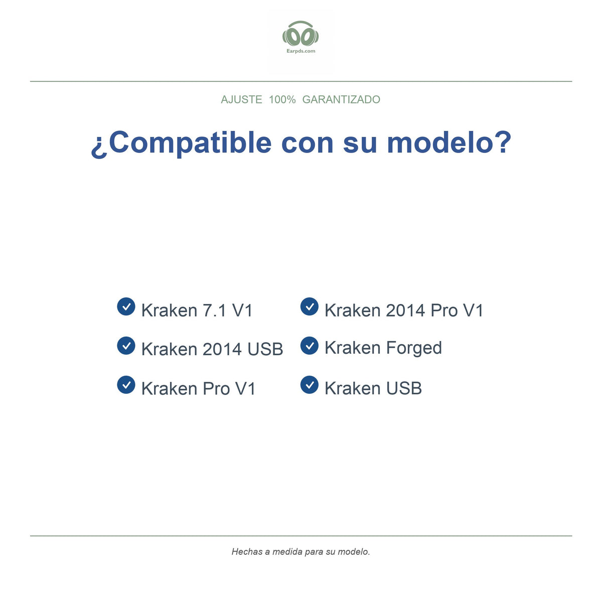 Almohadillas de repuesto para Razer Kraken V1 Series, modelos compatibles
