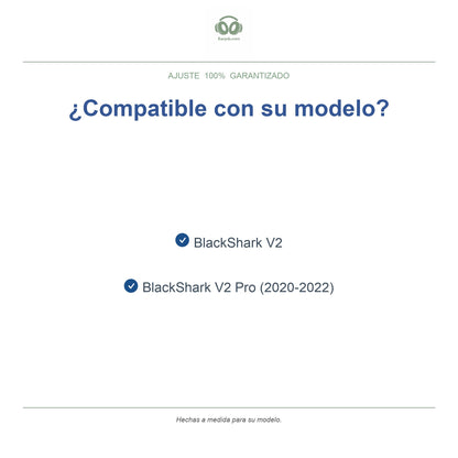 Almohadillas de repuesto para Razer BlackShark V2 Series, modelos compatibles
