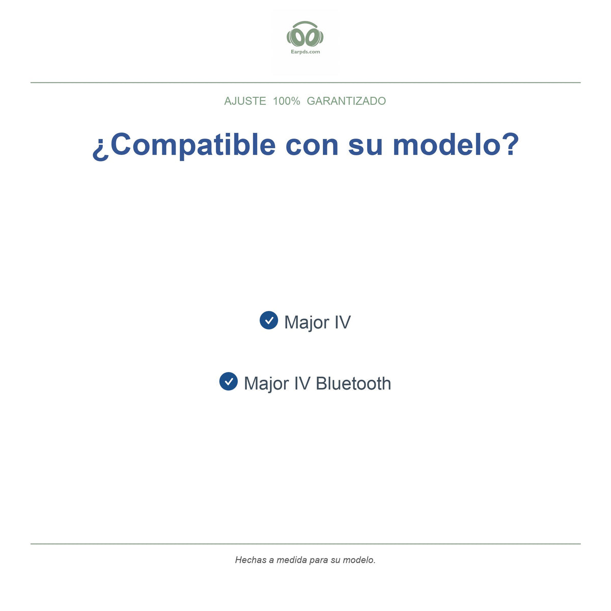 Almohadillas para Marshall Major IV | Almohadillas de repuesto para auriculares, compatibles con Major IV, Major IV Bluetooth