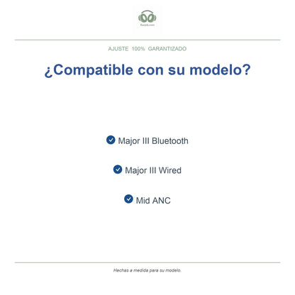 Almohadillas de repuesto para Marshall Major III / Mid ANC, modelos compatibles