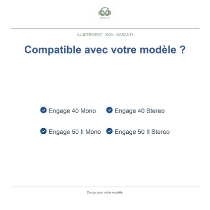 Coussinets pour Jabra Engage 50 II & 40, modèles compatibles
