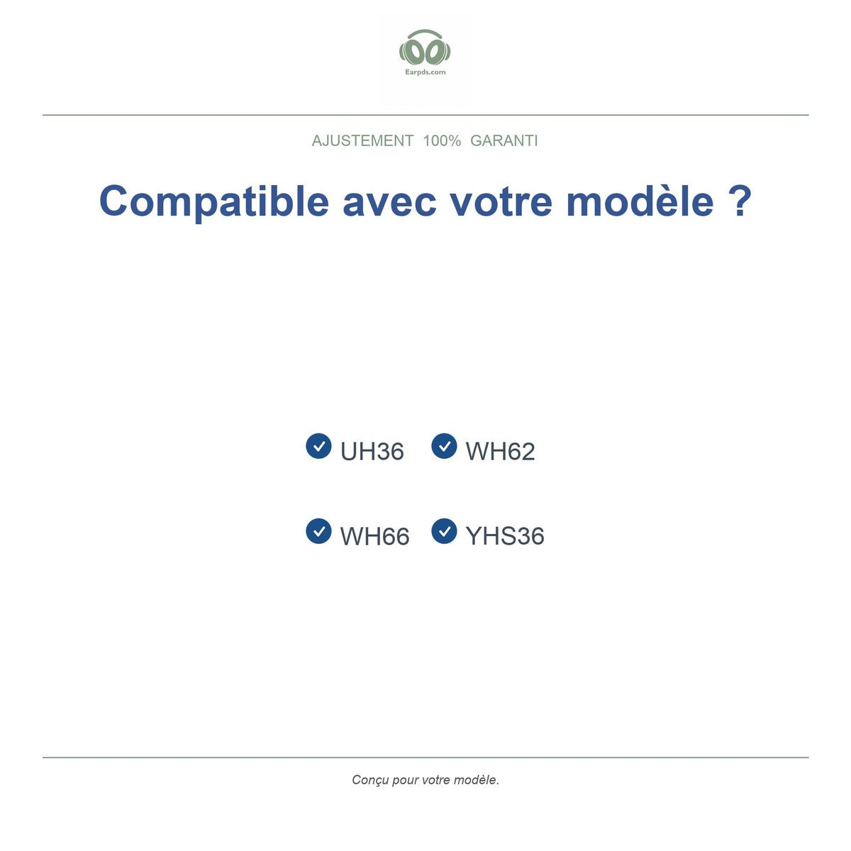 Coussinets pour Yealink WH62 / WH66 / UH36 / YHS36