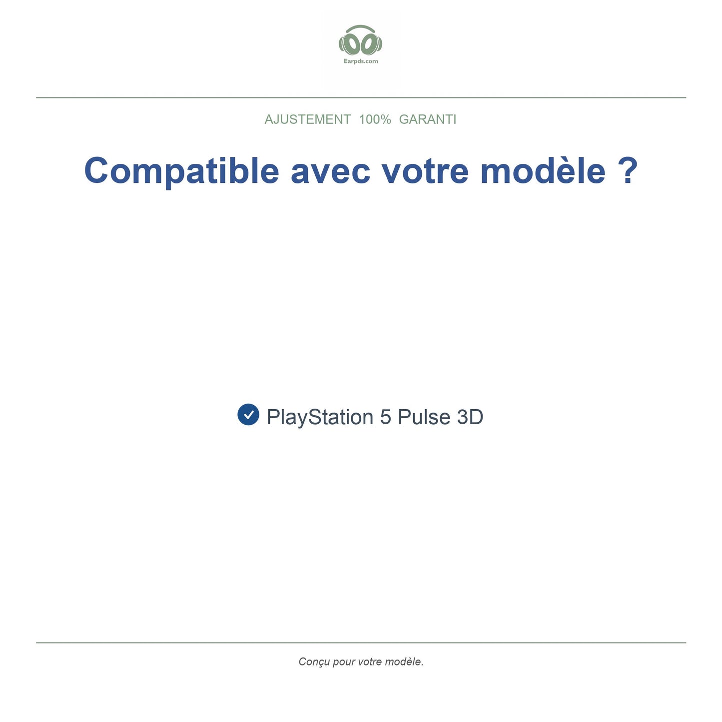 Oorkussens voor Sony PlayStation 5 Pulse 3D – Geschikt voor PlayStation 5 Pulse 3D — Compatible models