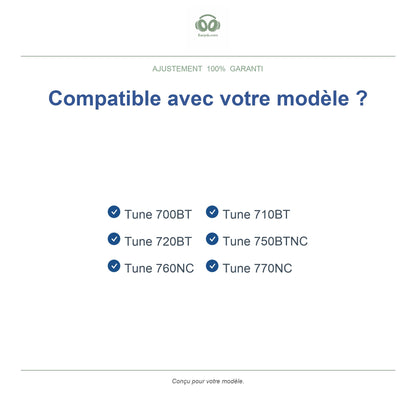 Oorkussens voor JBL Tune 700 / 770 Serie – Geschikt voor Tune 700BT, Tune 720BT, Tune 760NC, Tune 770NC en meer — Compatible models