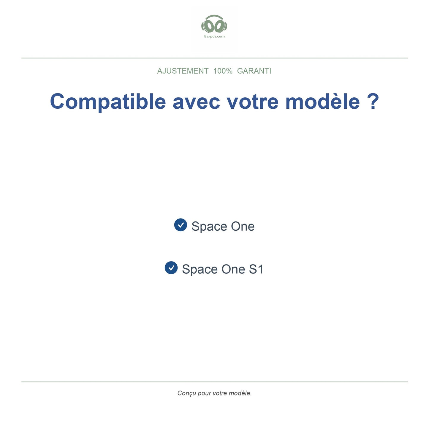 Oorkussens voor Soundcore Space One – Geschikt voor Space One, Space One S1 — Compatible models