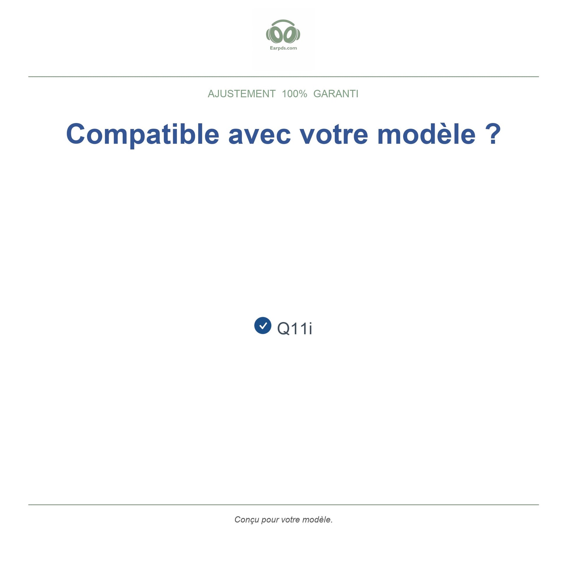Coussinets pour Soundcore Q11i – Adaptés au Soundcore Q11i