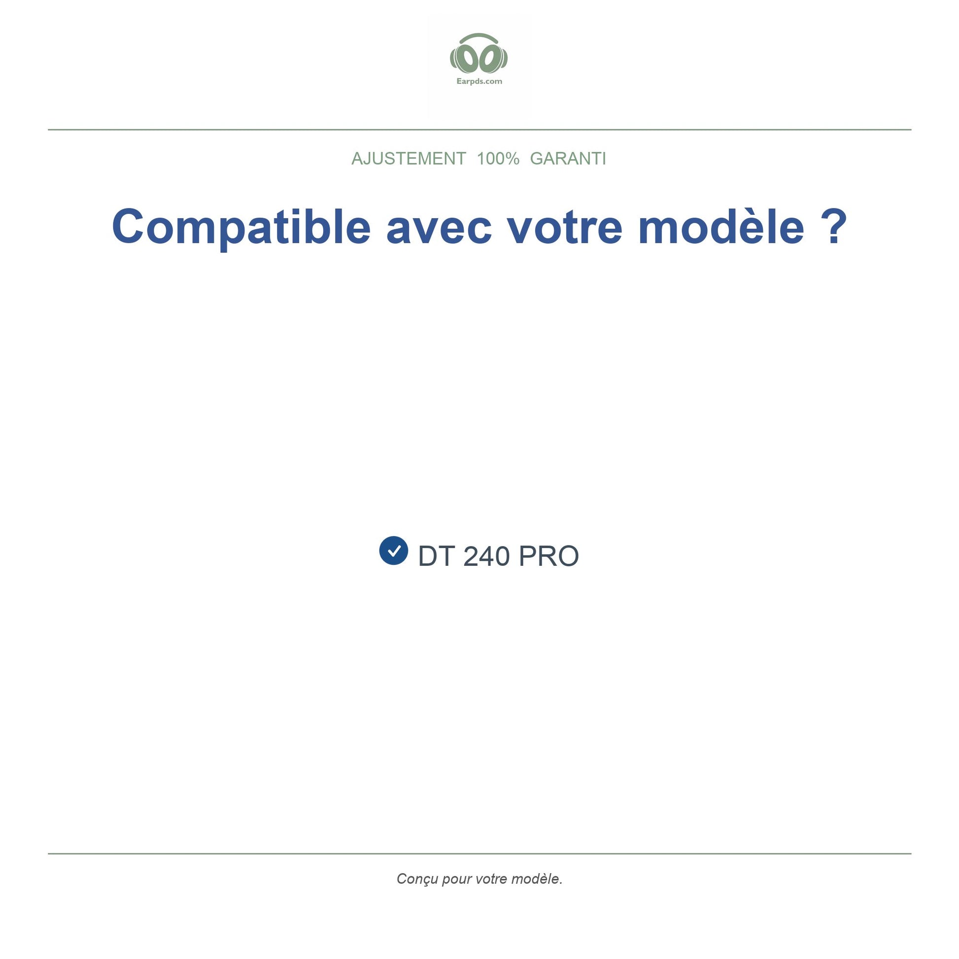 Coussinets pour Beyerdynamic DT 240 PRO – Adaptés au DT 240 PRO