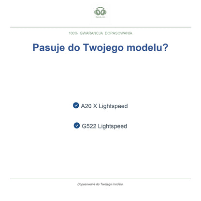 Wymienne gąbki do słuchawek Logitech G522 / A20 X, kompatybilne modele