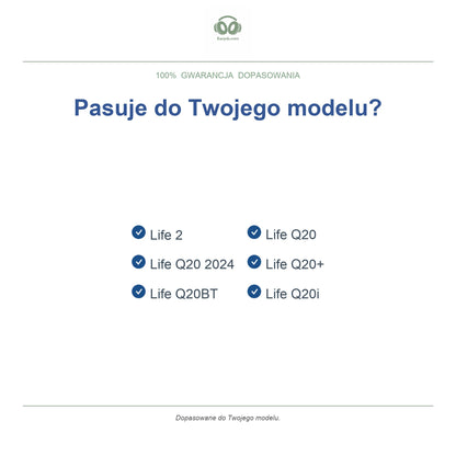Gąbki do słuchawek Soundcore Life Q20 Series, kompatybilne modele