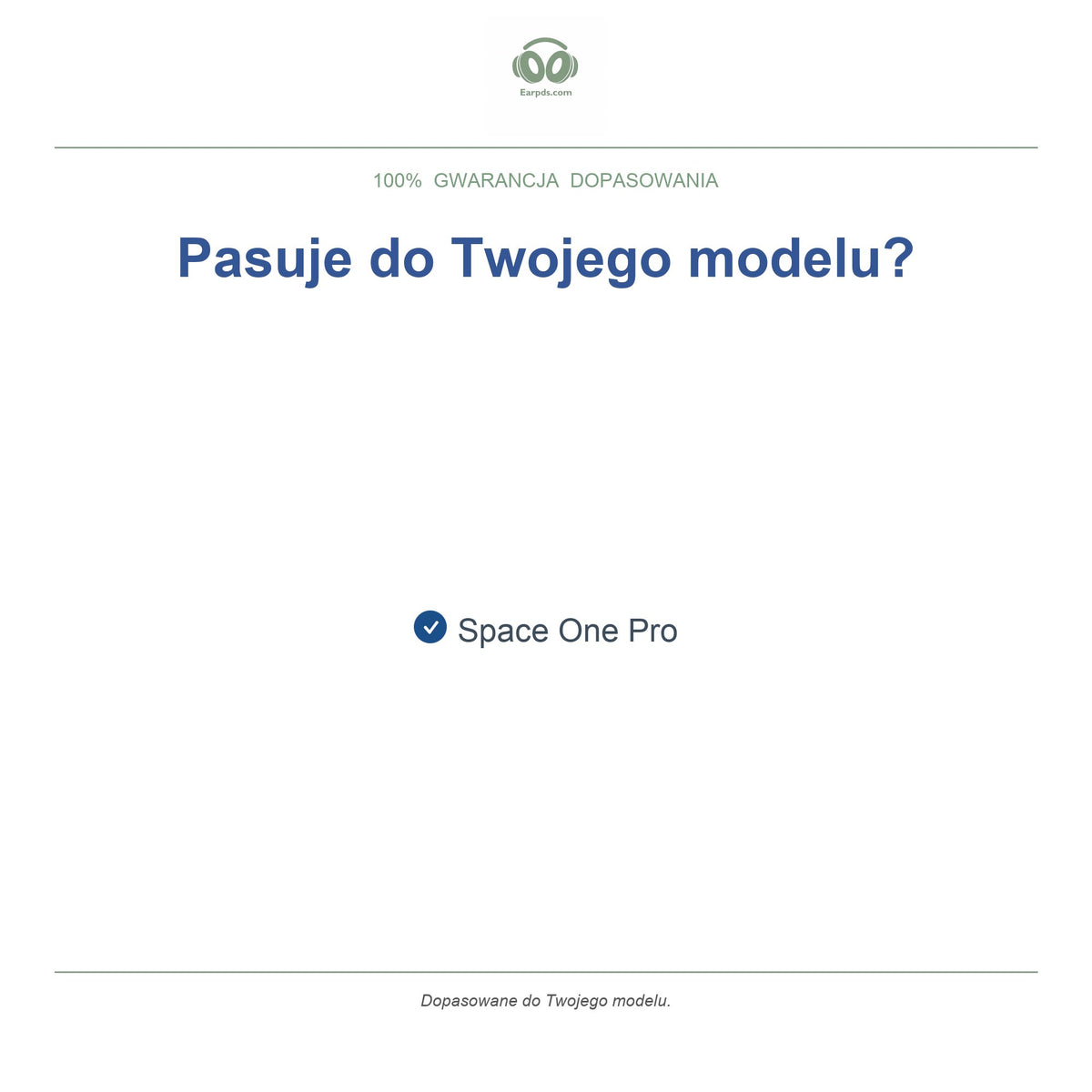 Gąbki do słuchawek Soundcore Space One Pro, kompatybilne modele