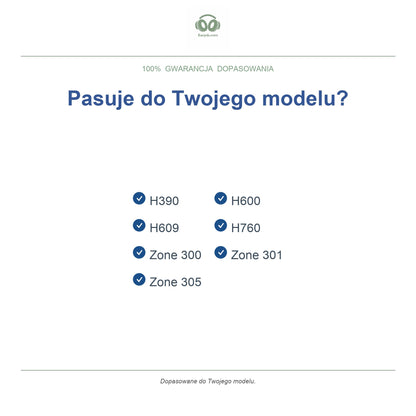 Gąbki do słuchawek Logitech H390 / Zone 300, wymienne, kompatybilne modele