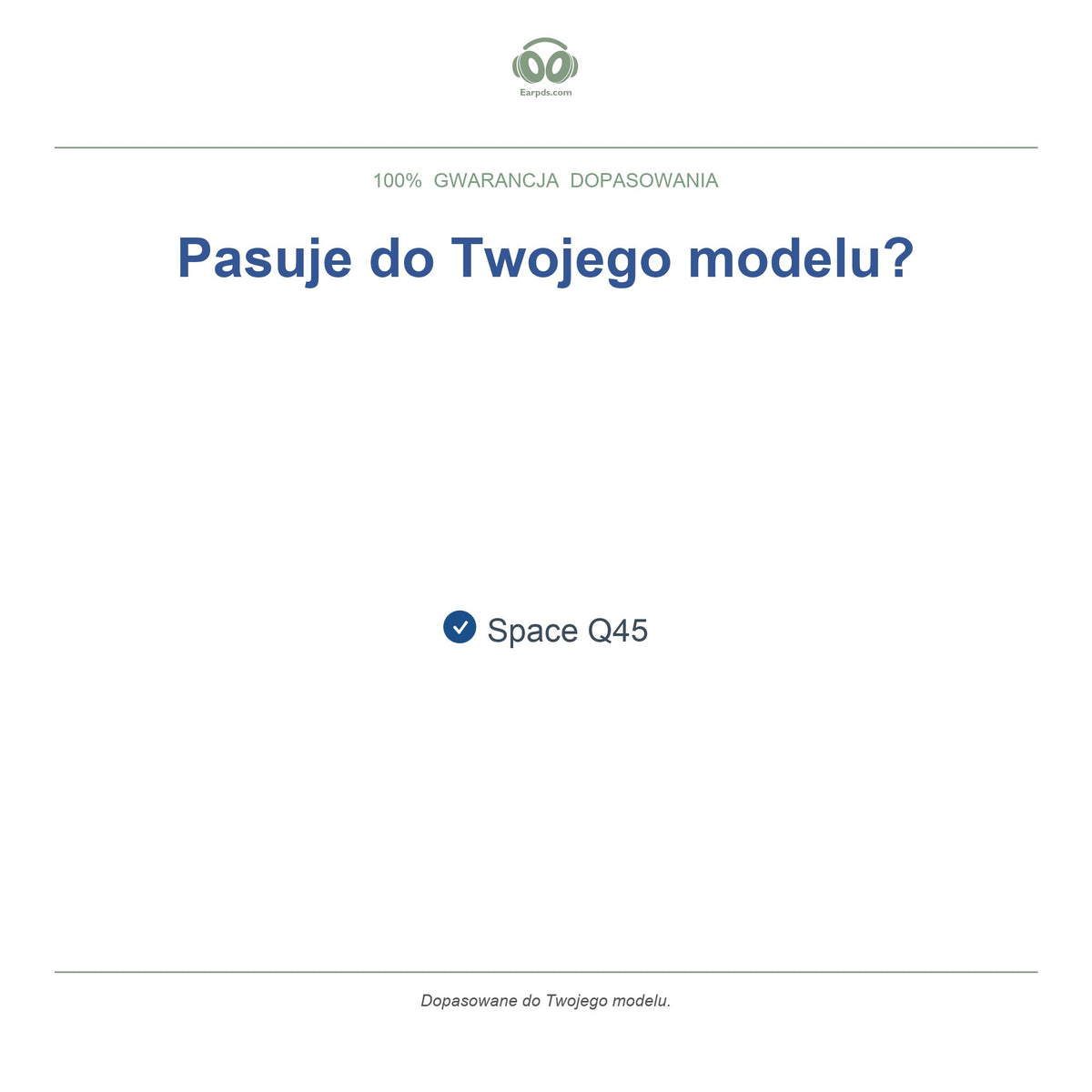Gąbki do słuchawek Soundcore Space Q45 | Pasują do Soundcore Space Q45
