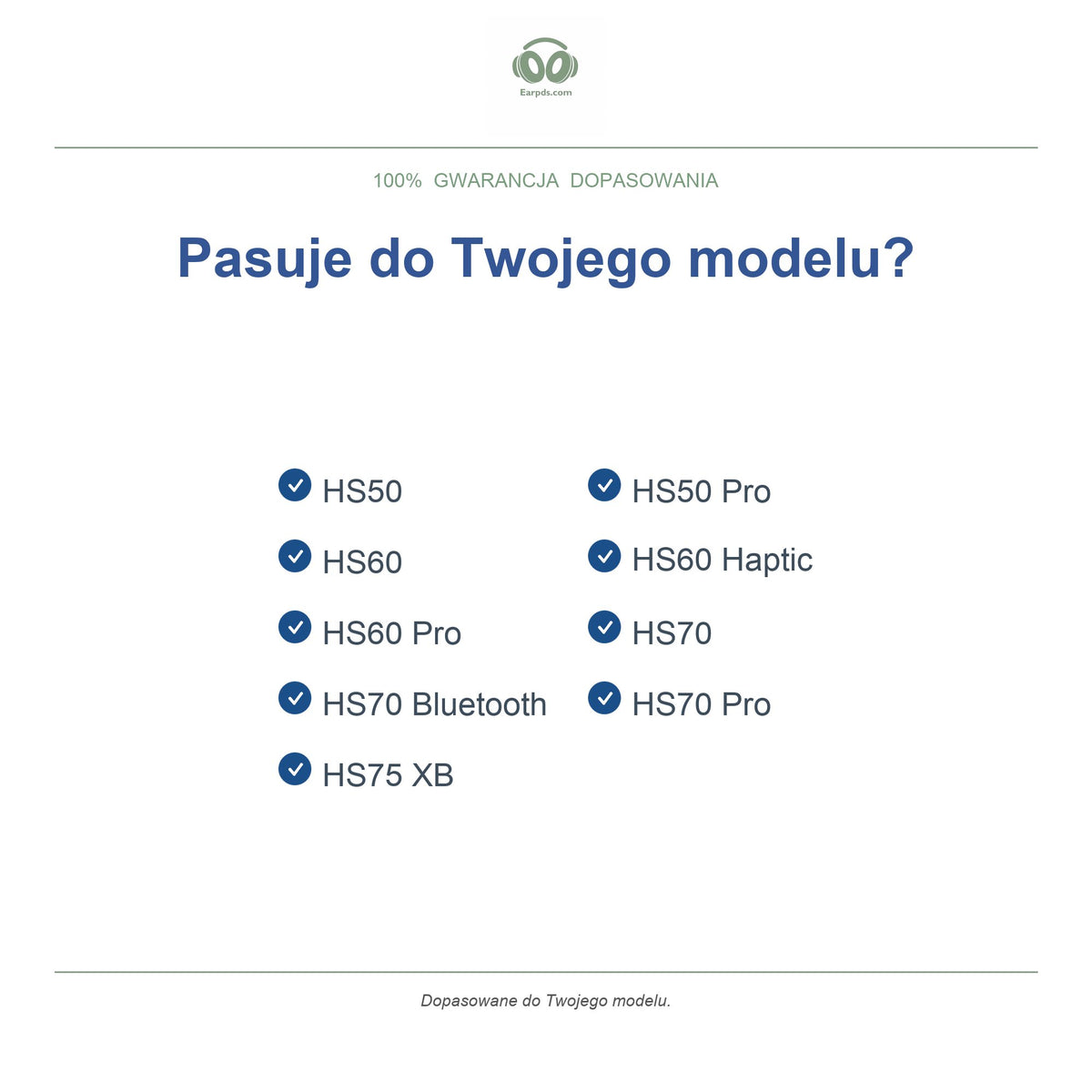Gąbki do słuchawek Corsair HS50 / HS70 Series, wymienne, kompatybilne modele