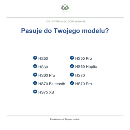 Gąbki do słuchawek Corsair HS50 / HS70 Series, wymienne, kompatybilne modele