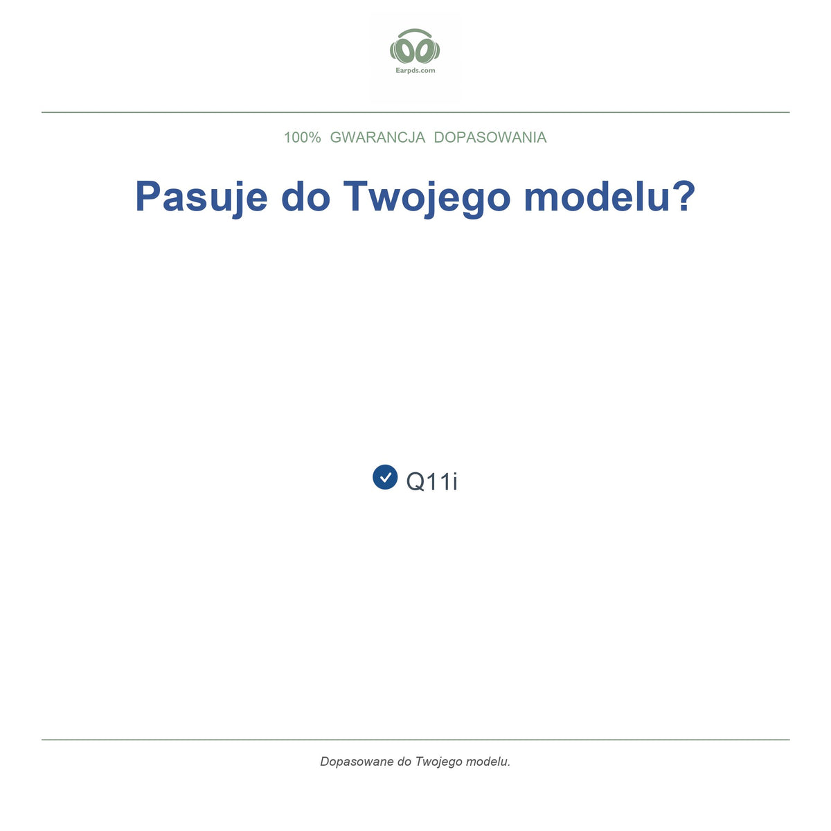 Gąbki do słuchawek Soundcore Q11i, kompatybilne modele