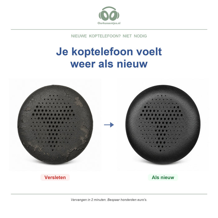 Oorkussens voor AKG Y500 – Geschikt voor AKG Y500 — Before and after