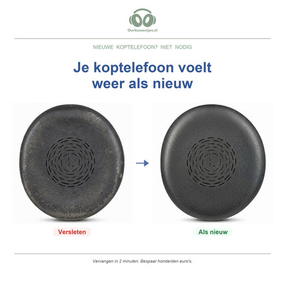 Oorkussens voor Jabra Evolve2 50 / 55 Serie – Geschikt voor Evolve2 50, Evolve2 55, Evolve2 50 UC en meer — Before and after