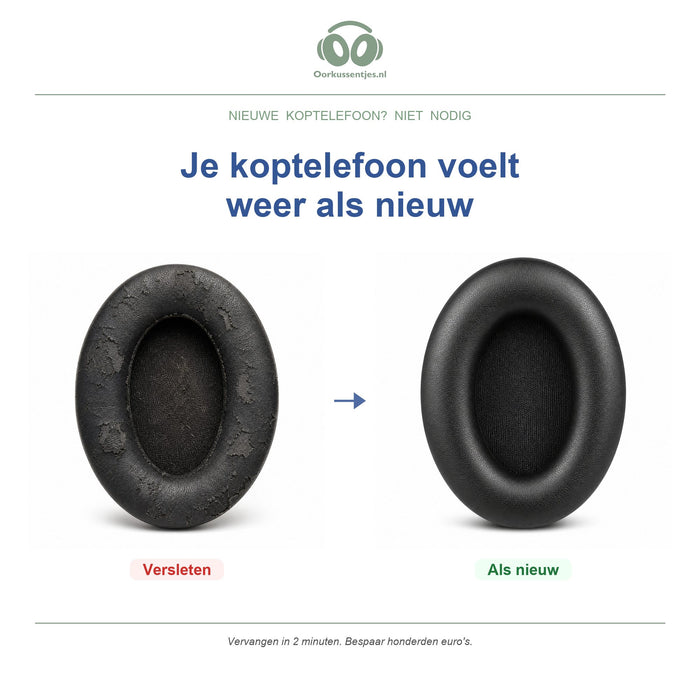 Oorkussens voor Sony WH-1000XM4 – Geschikt voor WH-1000XM4 — Before and after
