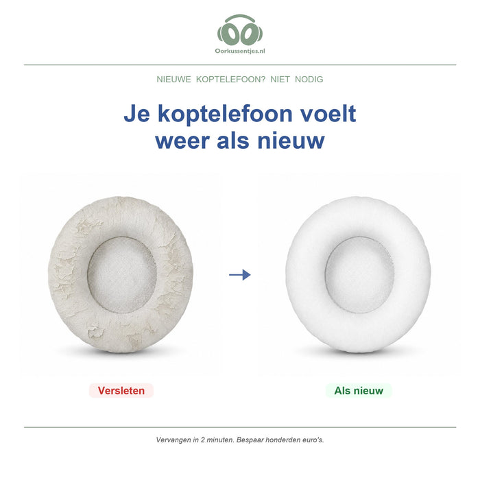 Oorkussens voor JBL Synchros Serie – Geschikt voor Synchros E50, E50BT, S500, S700 — Before and after