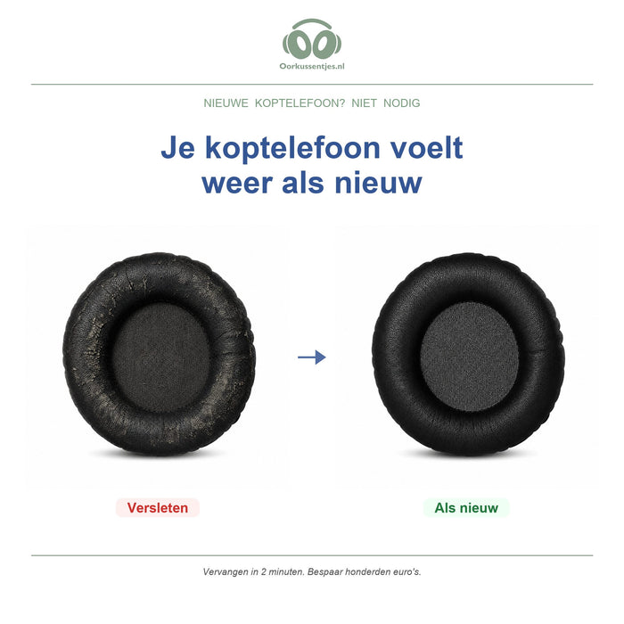 Oorkussens voor Beyerdynamic DT 240 PRO – Geschikt voor DT 240 PRO — Before and after