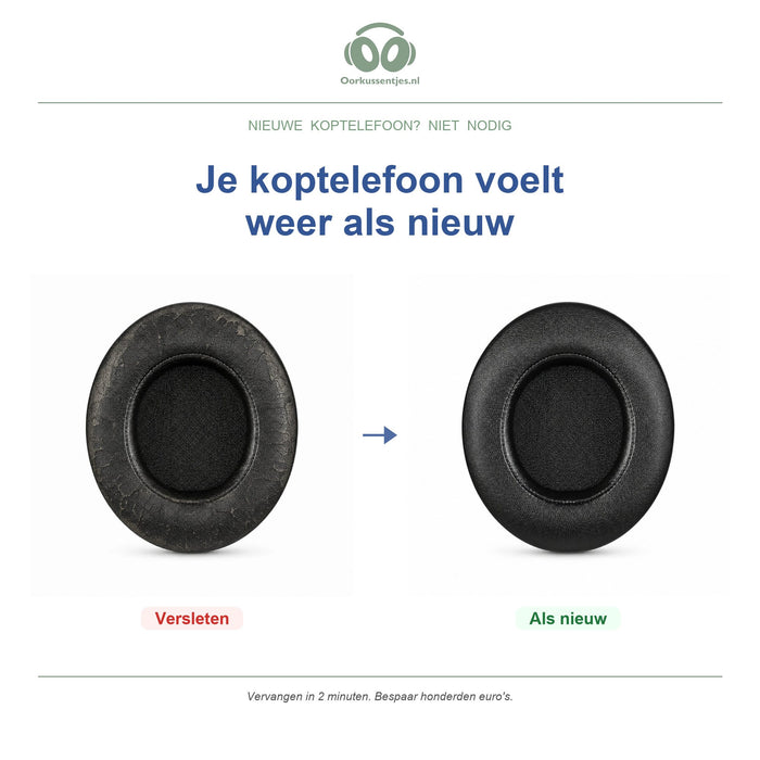 Oorkussens voor Razer Kraken V2 Serie – Geschikt voor Kraken Pro V2, Kraken 7.1 V2, Kraken 7.1 Chroma V2 en meer — Before and after